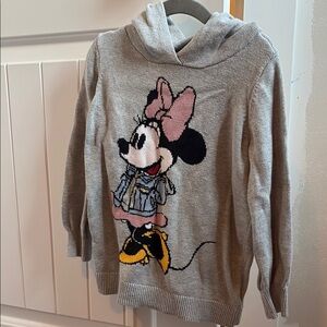 Disney Minnie Mouse Gray Sweater